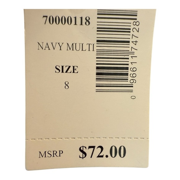 Swim Solutions Navy Animal Print Underwire Tankini Top Blue Size 8 , 12 SW230619 - Picture 5 of 14